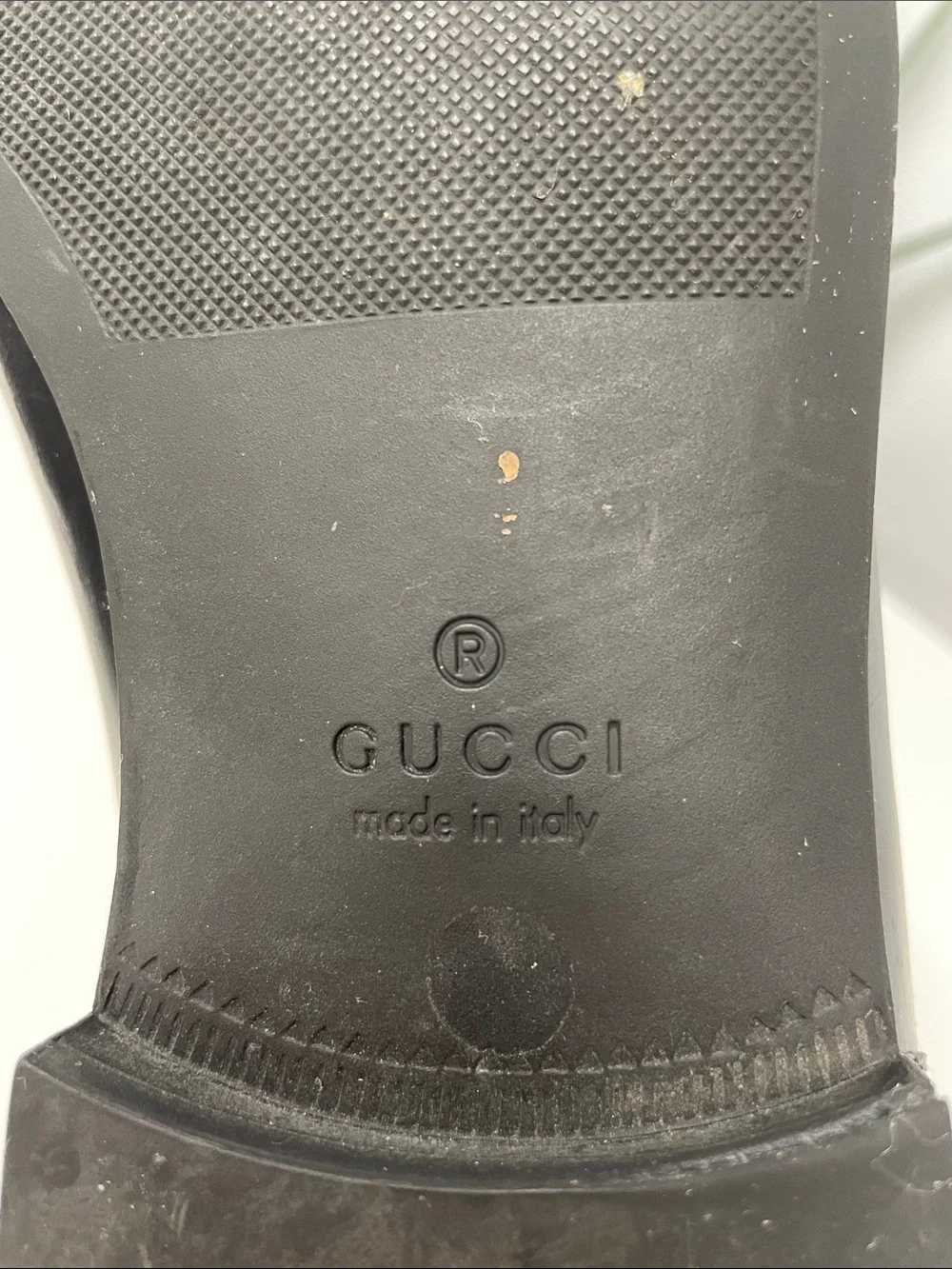 Gucci black leather